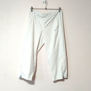Nike DRI Fit Crop White Pants Size M